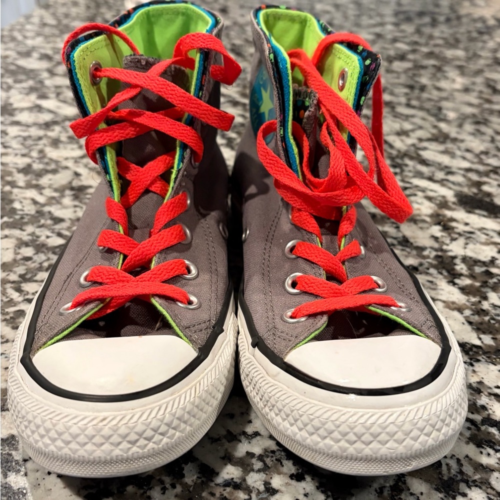 Double Layer Converse Gray/Neon - Picture 2 of 7